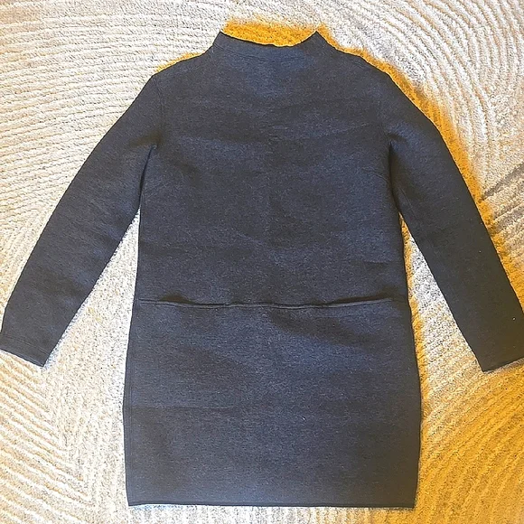 Lululemon City Bound Dress Long Sleeve Grey Black Dress Size 6 - Picture 5 of 10